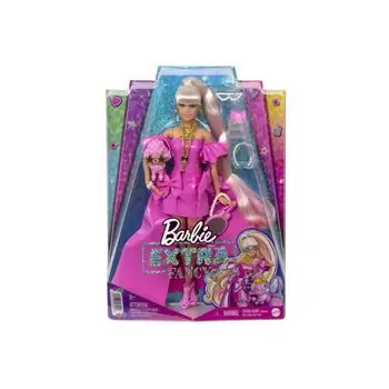 Barbie Extra Fancy Doll In Pink Gown With Pet MTL-HHN12 სათამაშო მოდური თოჯინა აქსესუარებით