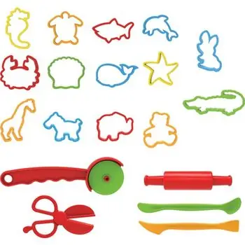 Dede 03299 ART CRAFT FUNNY MOLDS 19 PCS პლასტელინის ფორმები, 4 image