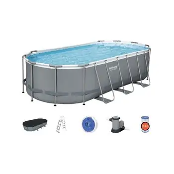 Bestway 56710 Power Steel With Cartridge Filter And Ladder კარკასული აუზი კარტრიჯული ფილტრით და კიბით, 3 image