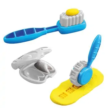 Dede ARTCRAFT DINO DENTIST PLAY DOUGH SET საბავშვო პლასტელინების ნაკრები 03677, 4 image
