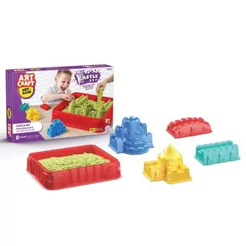 Dede 03457 ART CRAFT CASTLE SET MODELLING SAND 750 GR კინეტიკური ქვიშა