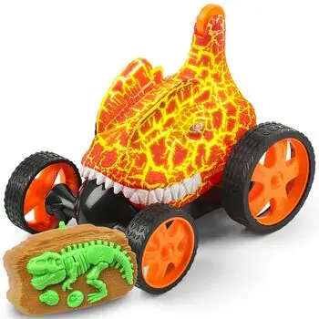 Dinosaur Stunt Car საბავშვო სათამაშო მანქანა დისტანციური მართვით, 2 image