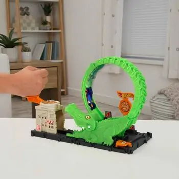 Hot Wheels MTL-HKX39 Gator Loop Attack Playset სათამაშო ტრასა, 2 image