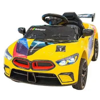 Bmw 318 Yellow - საბავშვო ელექტრო მანქანა, 2 image