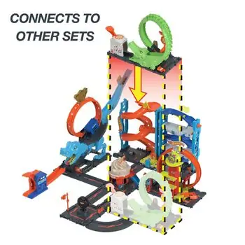 Hot Wheels MTL-HKX39 Gator Loop Attack Playset სათამაშო ტრასა, 7 image