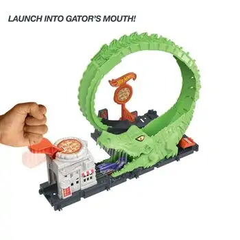 Hot Wheels MTL-HKX39 Gator Loop Attack Playset სათამაშო ტრასა, 6 image