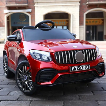 Mercedes New MLS Red - ელექტრო მანქანა კაუჩუკის საბურავებით და ტყავის სავარძლით, 4 image