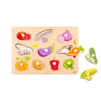 Tooky Toy Vegetable Puzzle TY855 - სათამაშო ბოსტნეულის ფაზლი