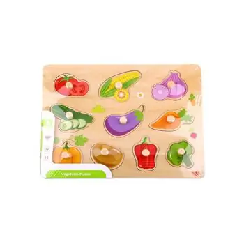 Tooky Toy Vegetable Puzzle TY855 - სათამაშო ბოსტნეულის ფაზლი, 4 image