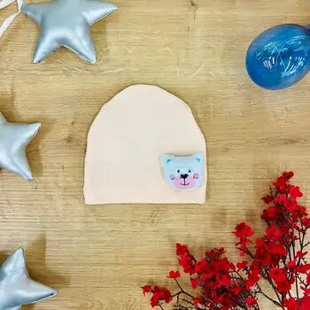 Bobix Baby Hats Little Animals Light Pink ახალშობილის ქუდი