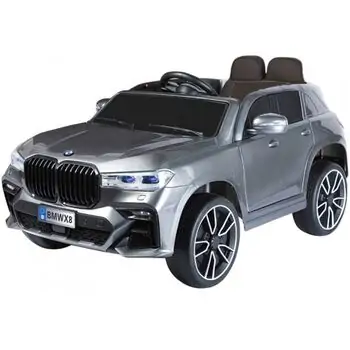 BMW X8 Grey - ელექტრო მანქანა კაუჩუკის საბურავებით და ტყავის სავარძლით, 4 image