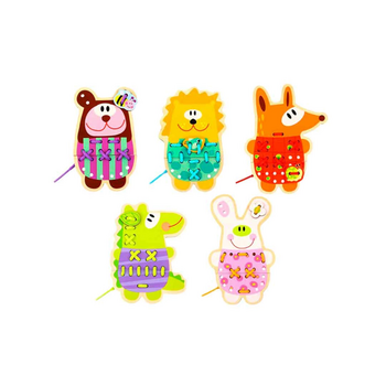 Tooky Toy TL417 5 in1 Lacing Animals - განსავითარებელი სათამაშო, 3 image