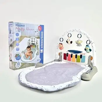 KikkaBoo Playmat Fluffy Clavier განსავითარებელი ხალიჩა