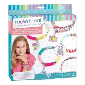 Make It Real SUMMER VIBES HEISHI BEAD BRACELETS 1317MR აქსესუარების გასაკეთებელი ნაკრები