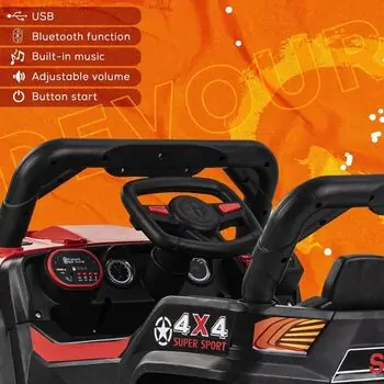 Super 4x4 Jeep Red - ელექტრო მანქანა, 7 image