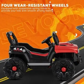 Super 4x4 Jeep Red - ელექტრო მანქანა, 6 image