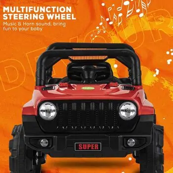 Super 4x4 Jeep Red - ელექტრო მანქანა, 9 image