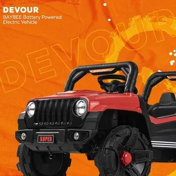 Super 4x4 Jeep Red - ელექტრო მანქანა, 8 image