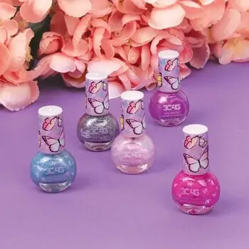 Make It Real 5PK BUTTERFLY NAIL POLISH SET  საბავშვო ფრჩხილის ლაქის კომპლექტი, 5 image