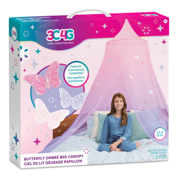 Make It Real 3C4G Butterfly Ombre Canopy 18022MR ფარდა