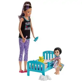 Barbie Skipper Babysitters Bedtime Playset With Skipper Doll GHV88 - ბარბის თოჯინა აქსესუარებით, 4 image