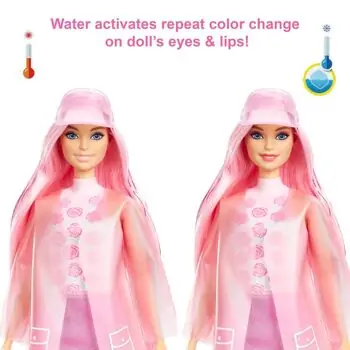 Barbie Color Reveal HCC57 - თოჯინა ფერის ტრანსფორმაციით, 3 image