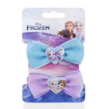 Disney Frozen Rubber Butterfly Buckle Heart საბავშვო თმის სამაგრი