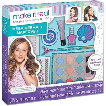 Make It Real Mermaid Makeover 2460MR საბავშვო მაკიაჟის ნაკრები