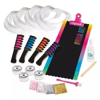 Cra-Z-Art Bold And Bright Color & Glitter Hair Extension Set თმის აქსესუარების ნაკრები, 2 image