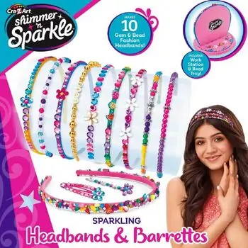 Cra-Z-Art Sparkling Headbands And Barrettes აქსესუარების გასაკეთებელი ნაკრები, 5 image