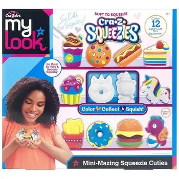 Cra Z Art 3 in 1 Mini-Mazing Squeezie Cuties გასაფერადებელი ფიგურები, 5 image
