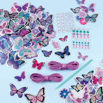 Make It Real Sticker Chic: Butterfly Bling - ფეხსაცმლის აქსესუარების ნაკრები, 3 image