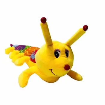 Colorful Fluffy Caterpillar - რბილი სათამაშო მუხლუხო, 2 image