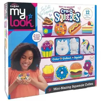 Cra Z Art 3 in 1 Mini-Mazing Squeezie Cuties გასაფერადებელი ფიგურები