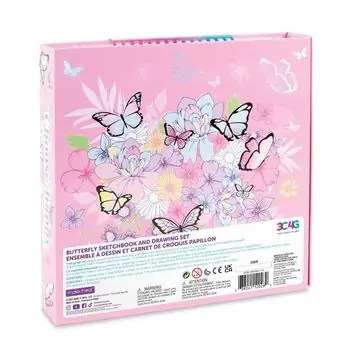 Make It Real Butterfly Sketchbook And Drawing Set ბლოკნოტი, 7 image