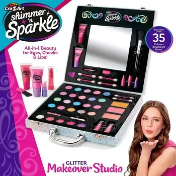Cra-Z-Art Glitter Makeover Studio საბავშვო კოსმეტიკის ნაკრები, 4 image