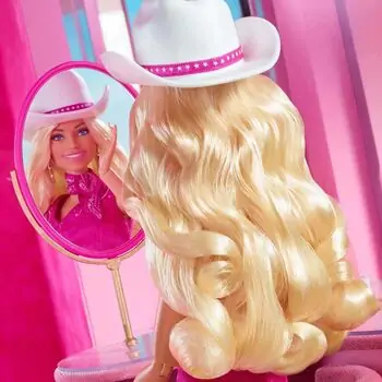 Barbie Movie Pink Cowboy Dress Up Doll - ბარბის საკოლექციო თოჯინა, 3 image