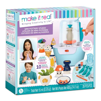 Make It Real Mini Pottery Wheel - სათამაშო თიხის ნაკრები