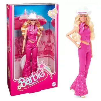 Barbie Movie Pink Cowboy Dress Up Doll - ბარბის საკოლექციო თოჯინა