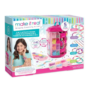 Make It Real 5 in 1 Activity Tower - (Carousel) - აქსესუარების გასაკეთებელი ნაკრები