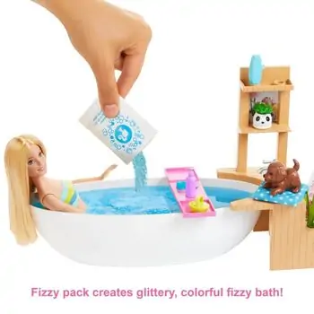 Barbie Fizzy Bath Doll ბარბის თოჯინა აქსესუარებით, 4 image