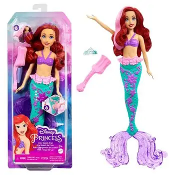 Disney Princess Color Splash Ariel პრინცესა არიელის თოჯინა