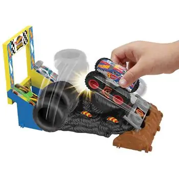 Hot Wheels Monster Trucks Arena World Bone Shaker Tire Challenge HNB87 - ჰოთ ვილსის ტრასა, 3 image