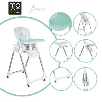 Cangaroo High Chair Bueno Blue - საკვები სკამ-მაგიდა