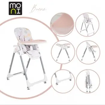 Cangaroo High Chair Bueno Pink - საკვები სკამ-მაგიდა