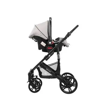 KikkaBoo Beloved Light Grey 3in1 ახალშობილის ეტლი, 12 image