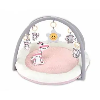 KikkaBoo Playmat With Pillow Soft touch Giraffe - განსავითარებელი ხალიჩა