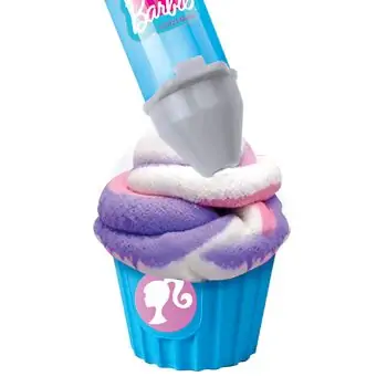 Cra-Z-Art Barbie Softee Dough Cupcake Maker სათამაშო პლასტელინის ნაკრები, 5 image