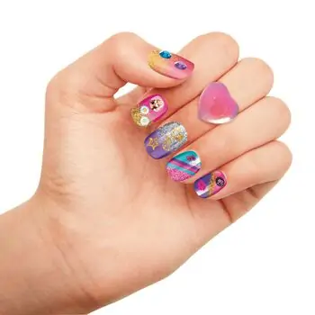 Cra-Z-Art Barbie Glitter & Shine Nail Studio საბავშვო ლაქის ნაკრები, 4 image