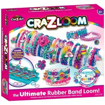 Cra-Z-Art New Charm Loom Studio Mermaid and Unicorn დასაწნავი რეზინები